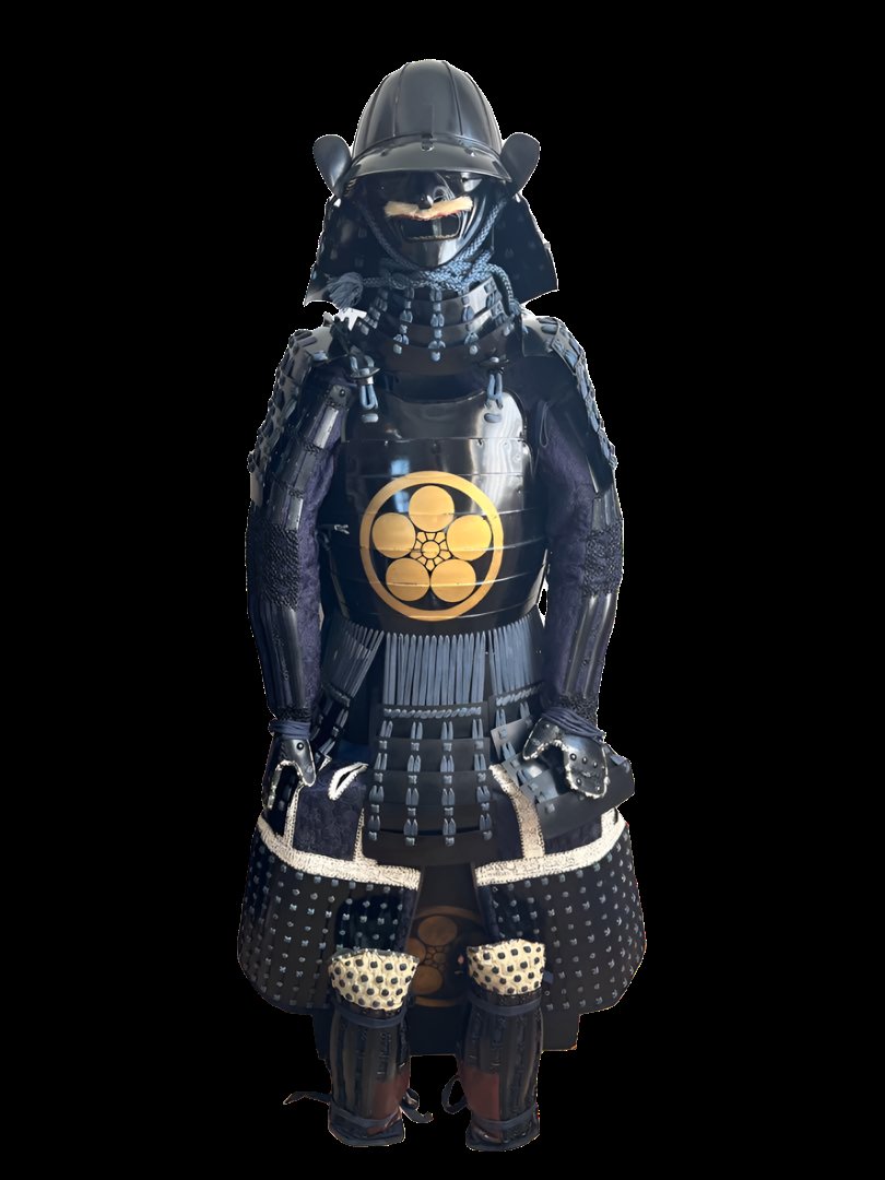 Showa Period Replica Samurai Armor with Maeda Clan Crest. Built using Traditional Methods