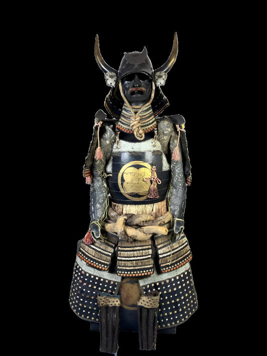 Authentic Edo Period Samurai Armor with Traditional Restorations and Replacement parts