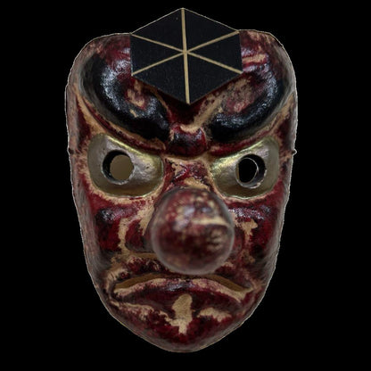 Showa Period Tengu Mask, Noh Festival Decoration, Lucky Charm and Protector