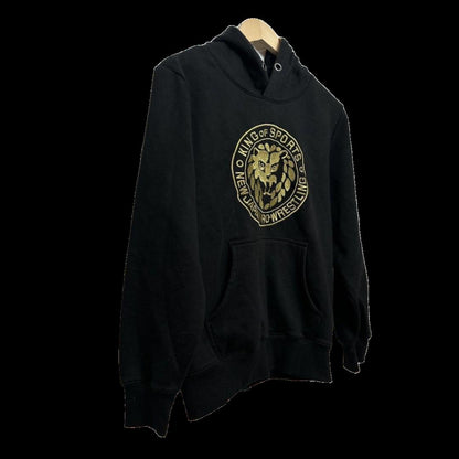 1990s NJPW Black Pullover Hoodie, US Size S