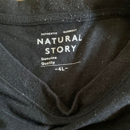 2010s NATURAL STORY Men’s Black T-Shirt - US Size 3X-Large