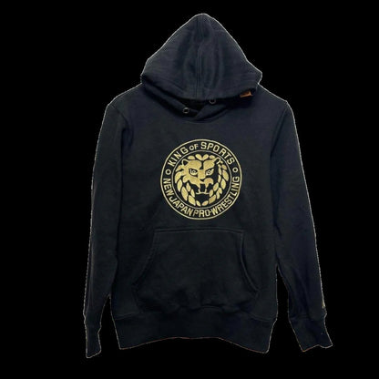 1990s NJPW Black Pullover Hoodie, US Size S