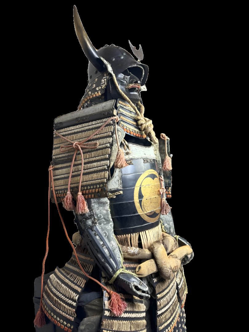 Authentic Edo Period Samurai Armor with Traditional Restorations and Replacement parts