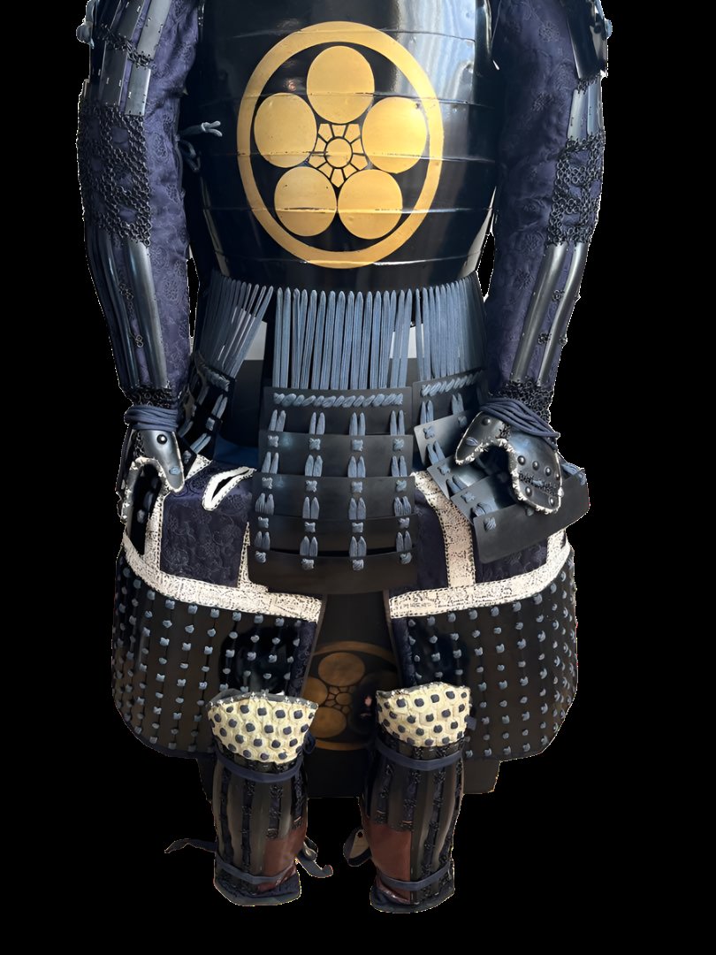 Showa Period Replica Samurai Armor with Maeda Clan Crest. Built using Traditional Methods