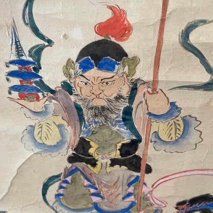 Seven Lucky Gods Painted Scroll, Early Showa Period