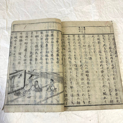 "Shogaku Tokuhon Volume 4" – Meiji Era (1882) Japanese Illustrated Book