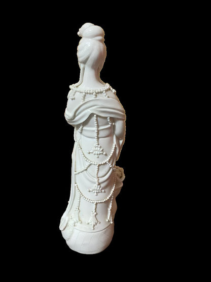 Standing Fish-Kannon Porcelain Statue, 60s-70s (Showa Era)