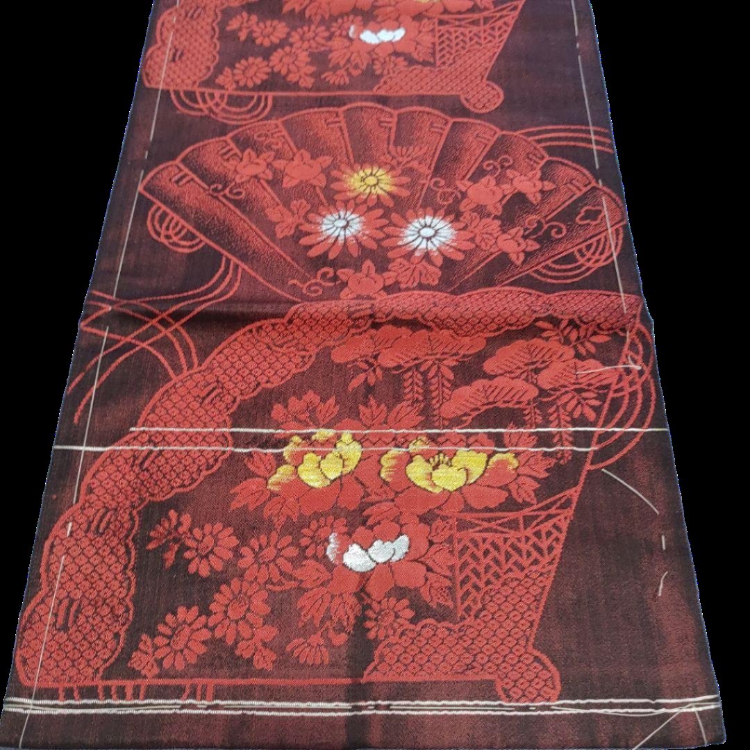 Floral Pattern Obi for Hofuku Kimono