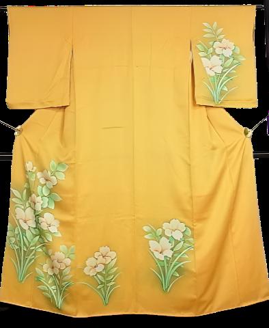 1970s Hofuku Kimono with Floral Design – US Medium